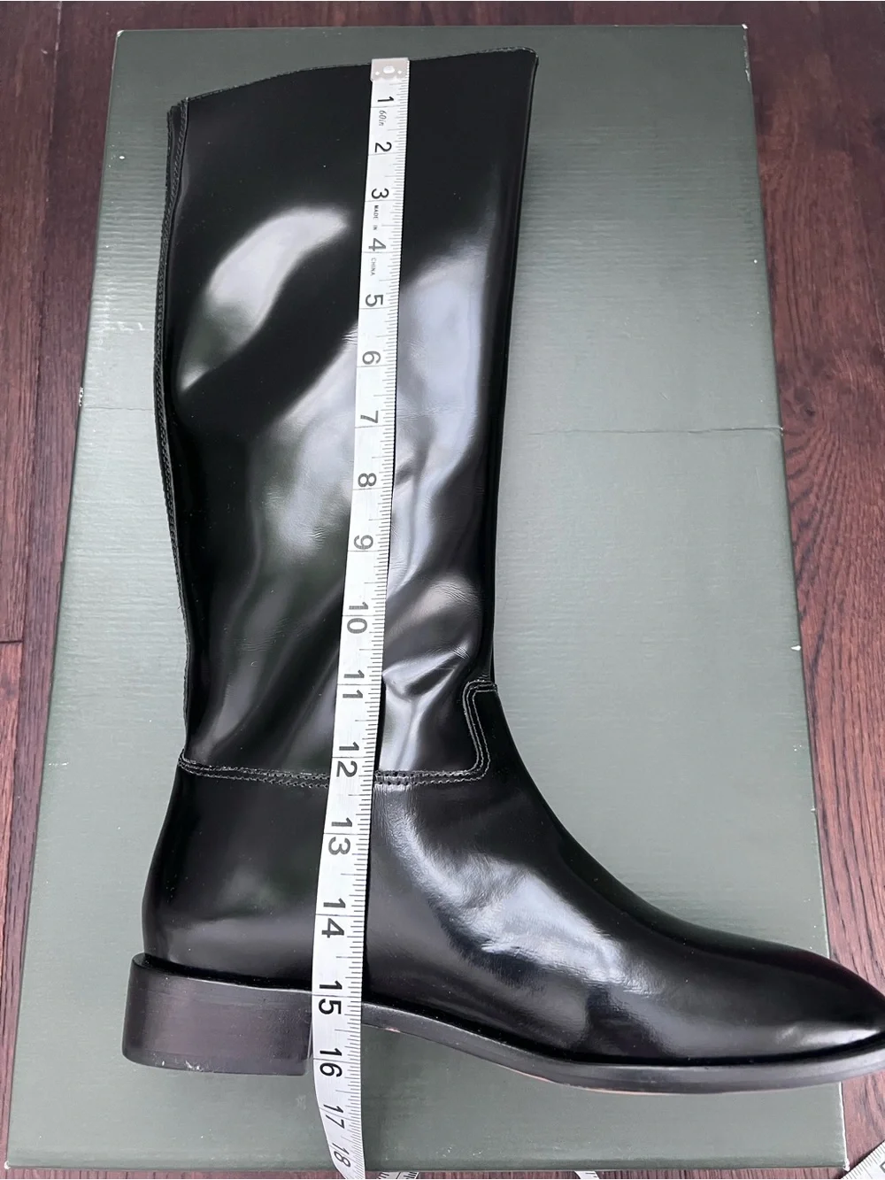 NWB Anthropologie Silent D Giselle Riding Boots Black Leather Size 37